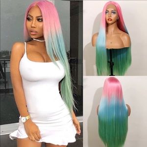 Lace Front Wig Natural Hairline Ombre Glueless